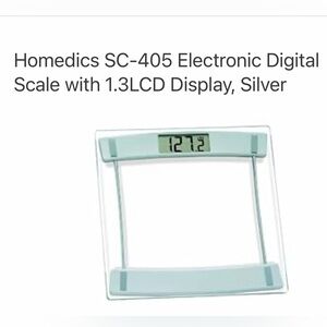 Homedics SC-405 Electronic Digital Scale with 1.3LCD Display, Silver